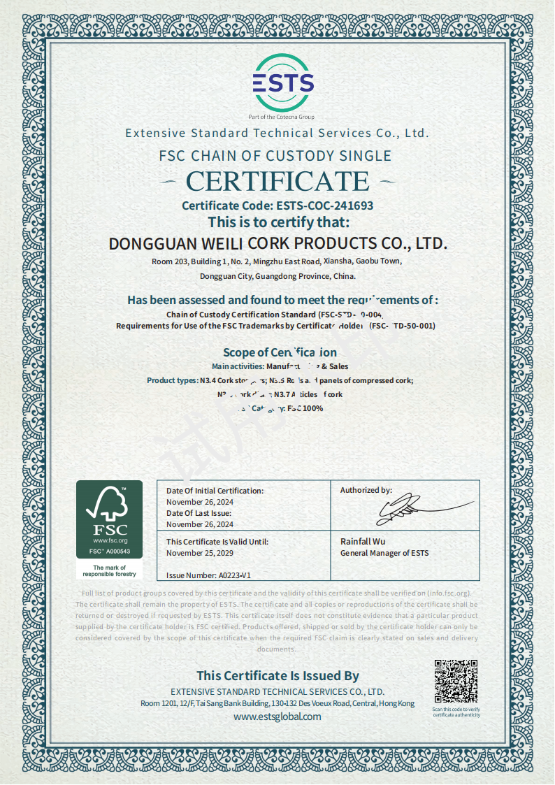 241693-DONGGUAN WEILI CORK PRO